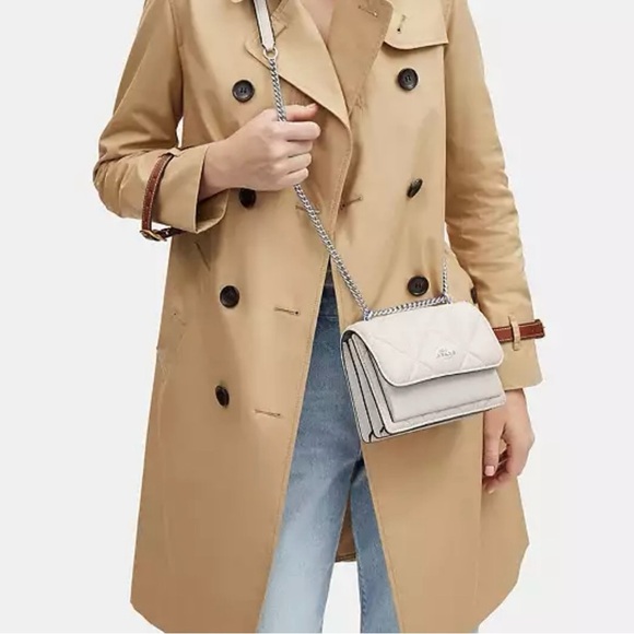 Handbags - Coach Elegant White Quilted Shoulder Bag